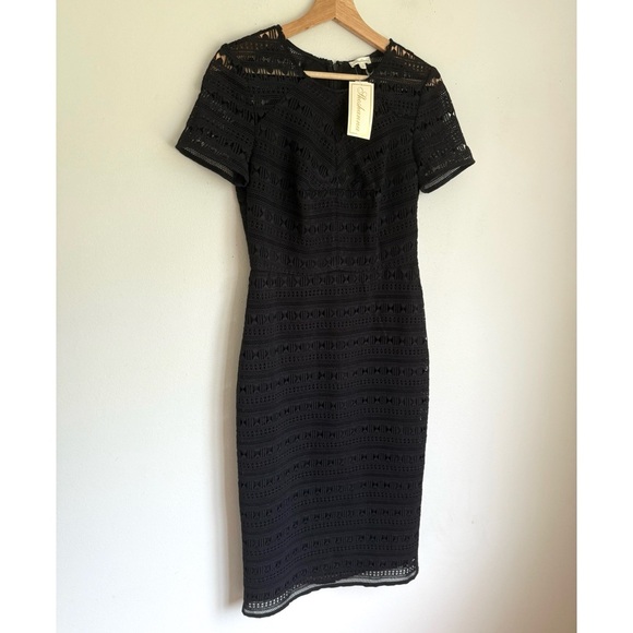 NWT • Shoshanna • Aleona Lace Column Dress in Black - Picture 5 of 9